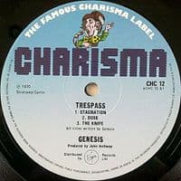 GENESIS Trespass Vinyl Record LP Charisma..